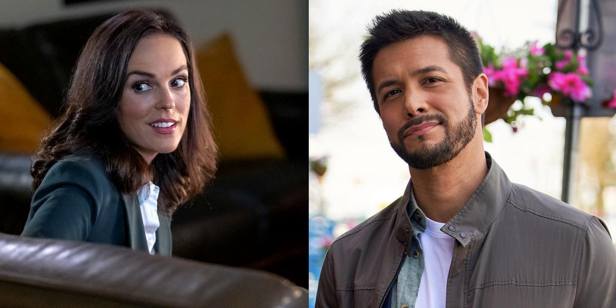 Erin Cahill and Marco Grazzini star in Hearts In The Game on Hallmark Channel