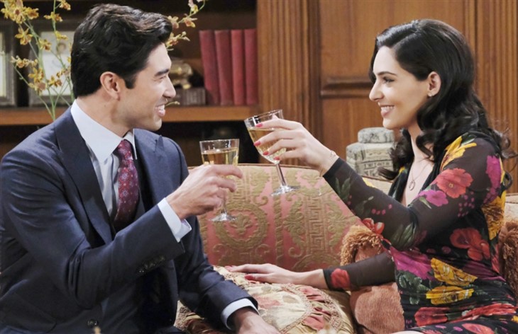 Days Of Our Lives: Gabi Dimera (Camila Banus) Li Shin (Remington Hoffman 