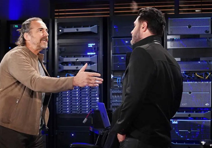 The Bold And The Beautiful: Ridge Forrester (Thorsten Kaye) Bill Spencer (Don Diamont).