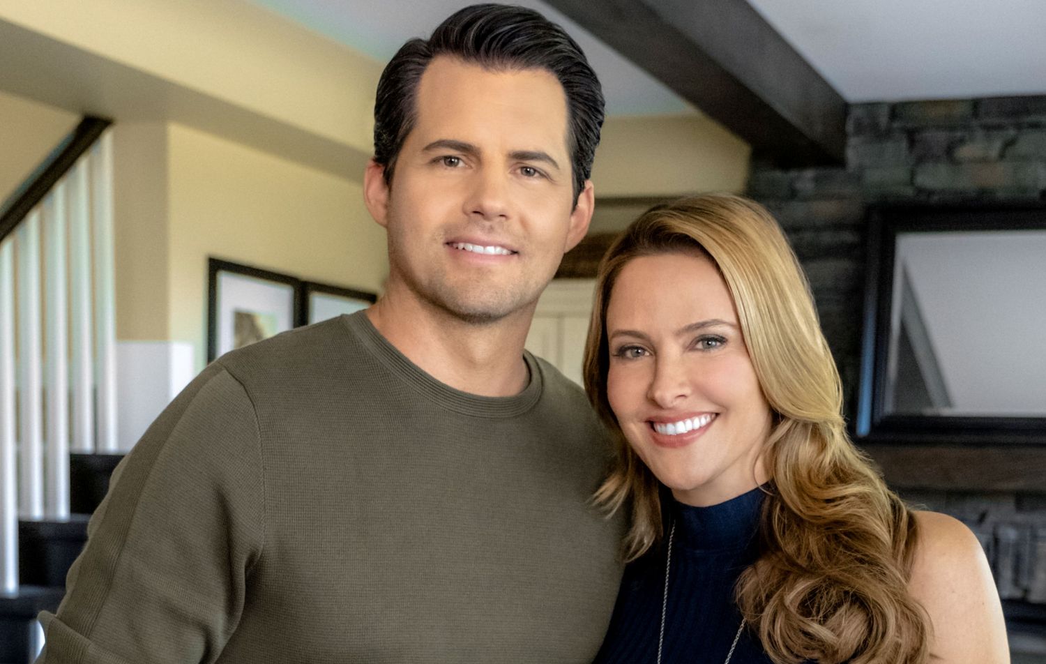 Kristoffer Polaha and Jill Wagner in Mystery 101 on Hallmark Movies & Mysteries
