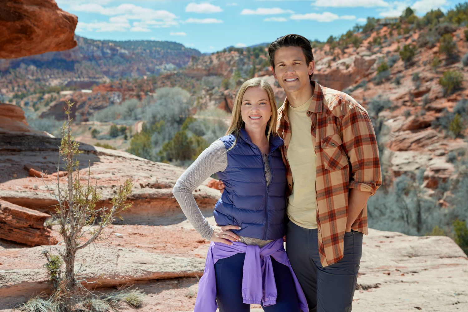 Cindy Busby and David Gridley in Love in Zion National: A National Park Romance on Hallmark Channel