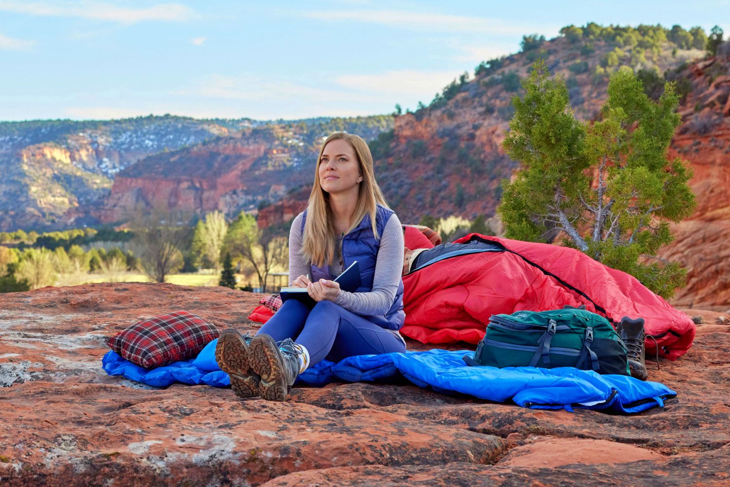 Cindy Busby and David Gridley in Love in Zion National: A National Park Romance on Hallmark Channel