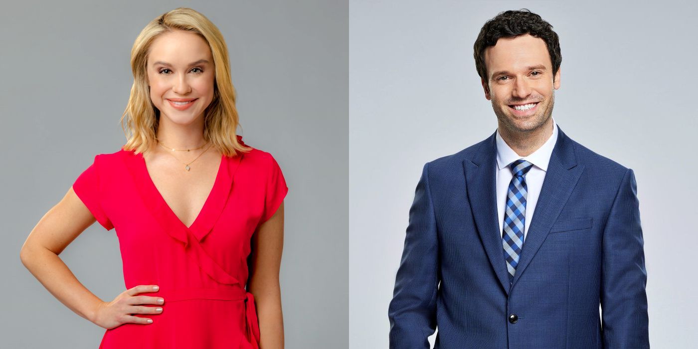 Becca Tobin and Jake Epstein in The Wedding Contract on Hallmark Channel