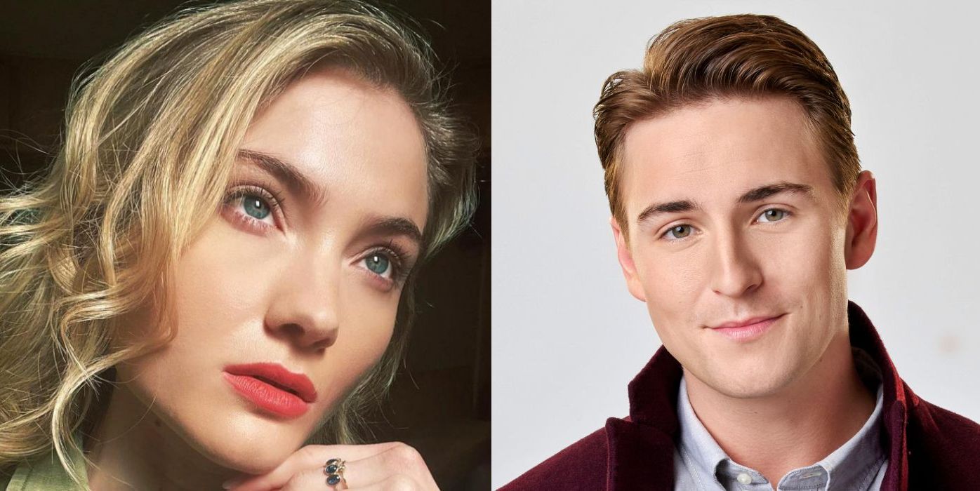 Skylar Samuels and Evan Roderick star in Aurora Teagarden Mysteries: Something New on Hallmark Movies & Mysteries