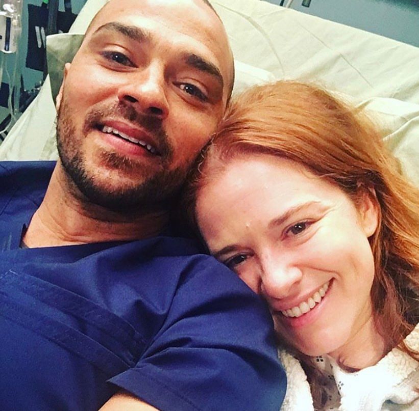 Jesse Williams and Sarah Drew of Grey's Anatomy