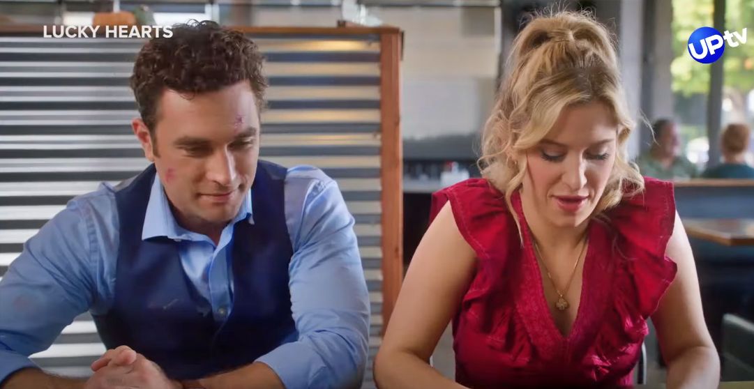 Margie Mays and Alex Trumble in Lucky Hearts on UPtv