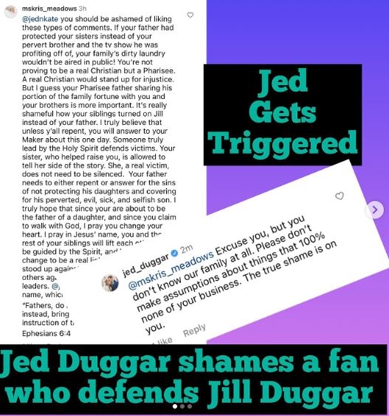 Counting On Fan Slammed By Jed Duggar Speaks Out