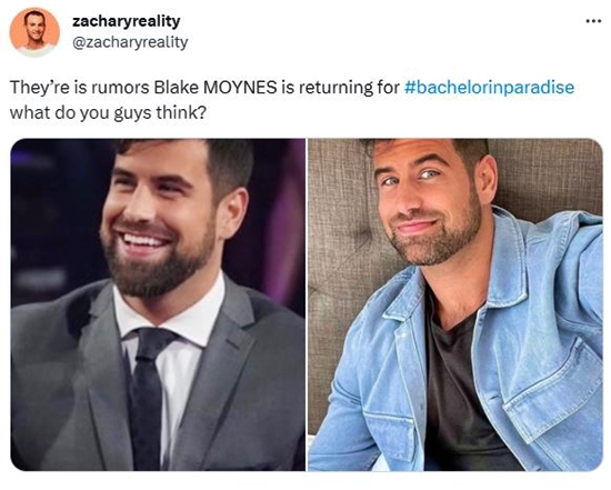 Are Bachelor In Paradise Fans Ready For More Of Blake Moynes