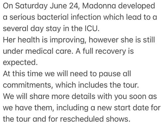 Madonna Intubated Fans Pray For A Fast Recovery