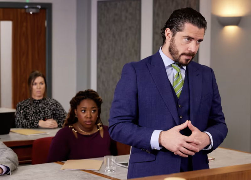Coronation Street: Adam Has Panic Attack In the Middle of a Court Hearing