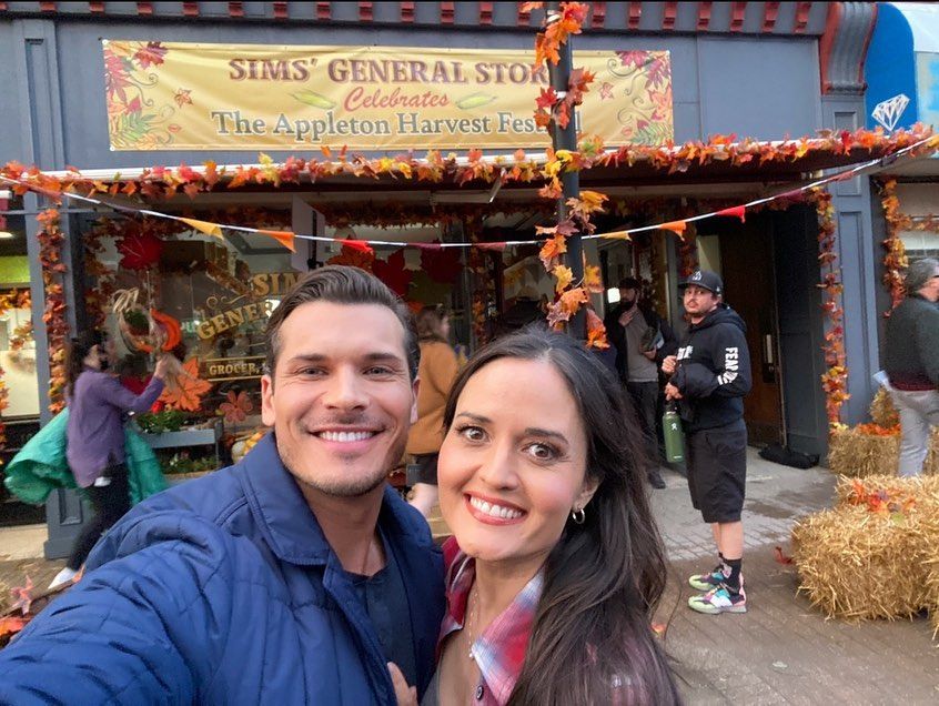 Gleb Savchenko and Danica McKellar in Swing for Romanca on Great American Family