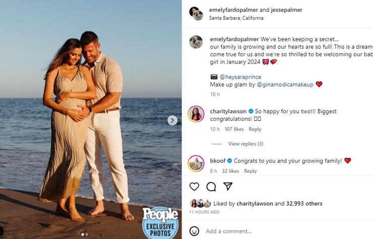 Bachelor Nation Host Jesse Palmer and His Wife Emely Expect A Baby
