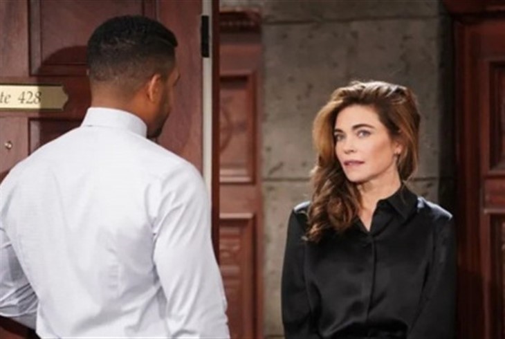 The Young And The Restless: Victoria Newman (Amelia Heinle) Nate Hastings (Sean Dominic) 