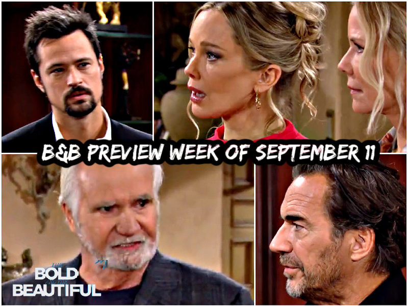 The Bold and the Beautiful Preview Week Of September 10: Eric’s War Declaration, Ridge’s Greed & Consequences