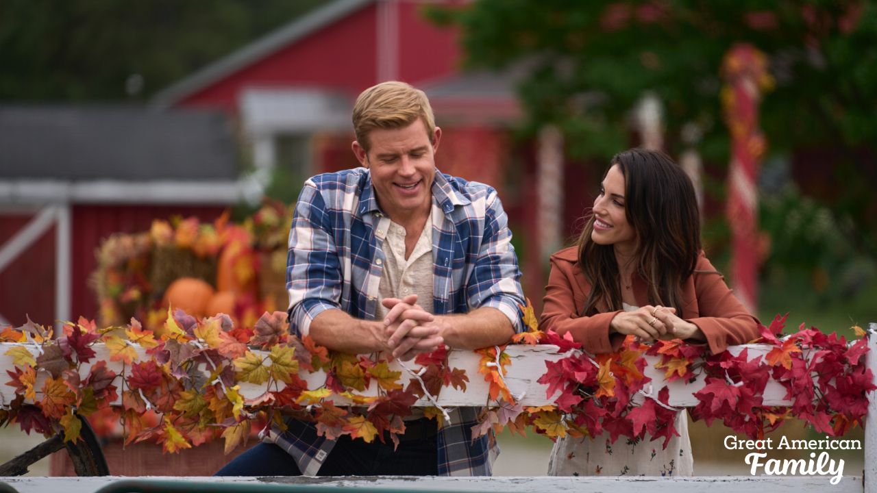 90210 alums Trevor Donovan and Jessica Lowndes in A Harvest Homecoming on Great American Family