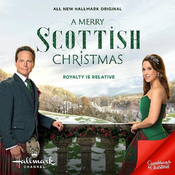 Lacey Chabert and Scott Wolf in A Merry Scottish Christmas