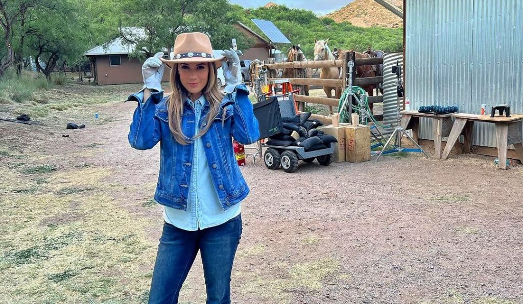 Jana Kramer in A Cowboy Christmas Romance on Lifetime