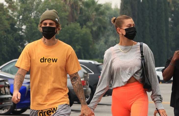 Justin and Hailey Bieber Head To Church Following Her Father's Request