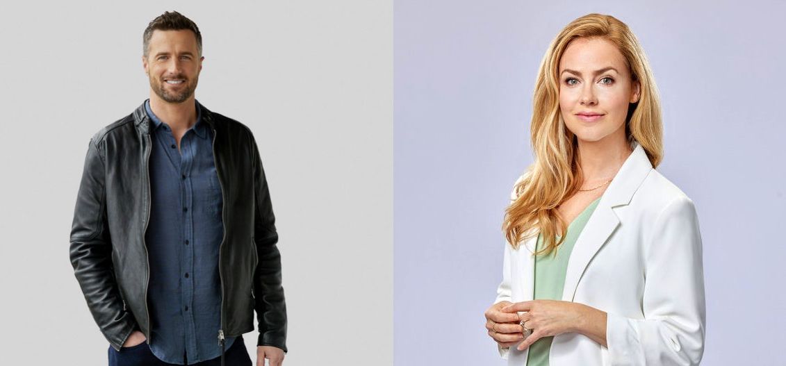 Brendan Penny and Amanda Schull in Family Practice Mysteries: Coming Home