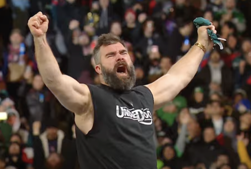 Jason Kelce Debuts At WrestleMania 40