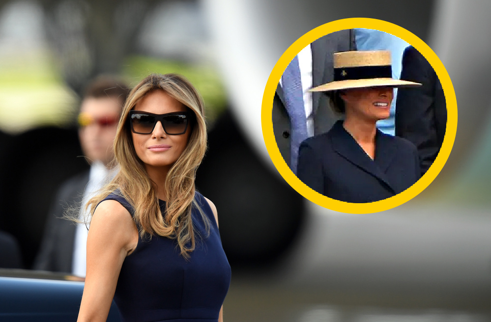 Melania Trump Wore A Hat To Son Barron’s Graduation And The Internet Had A Meltdown