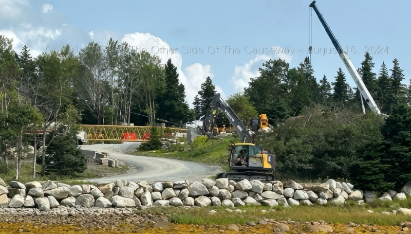 New White crane set up - Oak Island From The Other Side of The Causeway - Facebook