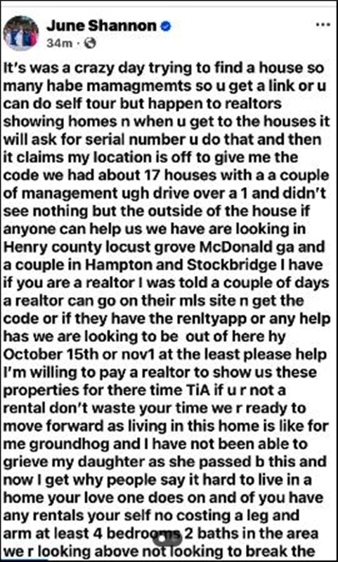 Mama June Shannon Wants Help Finding A Home To Rent - Via Reddit