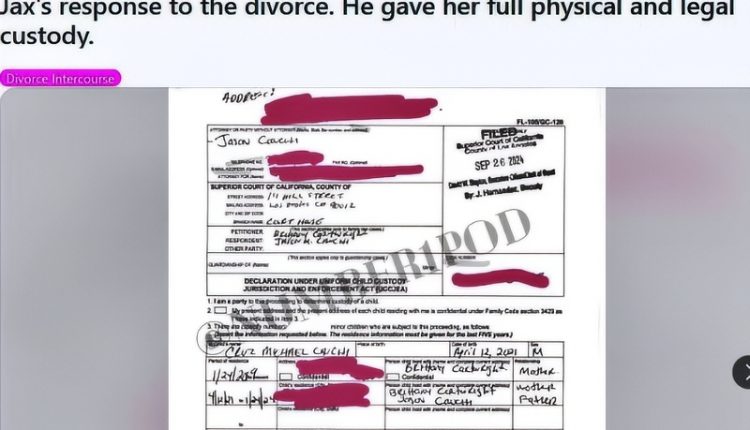 The Valley star Jax Taylor gives Brittany Cartwright custody rights – Via Reddit