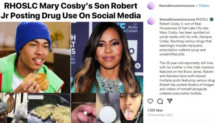 Robert Jr the son of ROSCL star Mary Cosby – Via therealhousewiveszone – Instagram