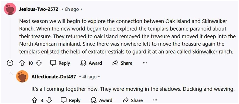 Curse of Oak Island Fans Troll Season 12 - Reddit