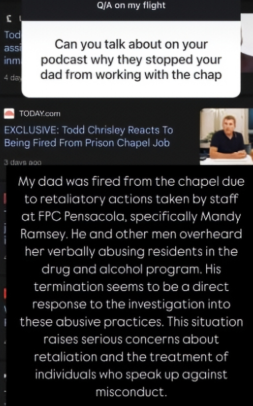 Savannah Chrisley Claims Todd Chrisley Fired As Retaliation - Via reddit