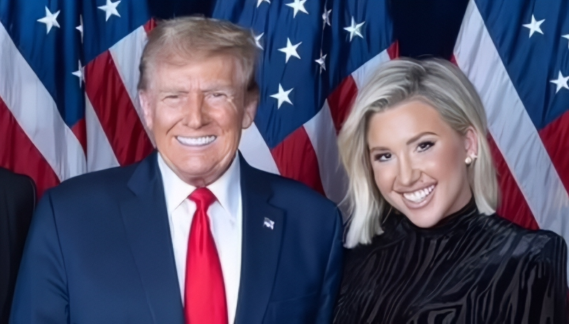 Donald Trump, Todd Chrisley Daughter Savannah - Instagram