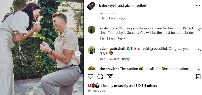 Bachelor In Paradise Star Blake Horstmann Gets Engaged To Giannina Gibelli - Instagram