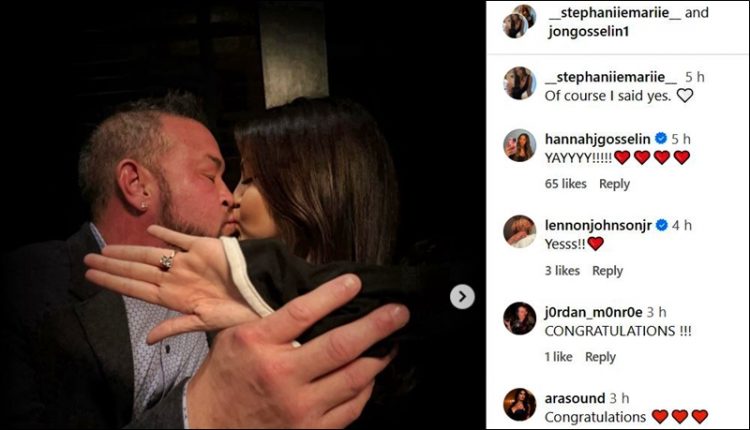 Stephanie Lebo and Jon Gosselin Share Engagement Pic – Instagram