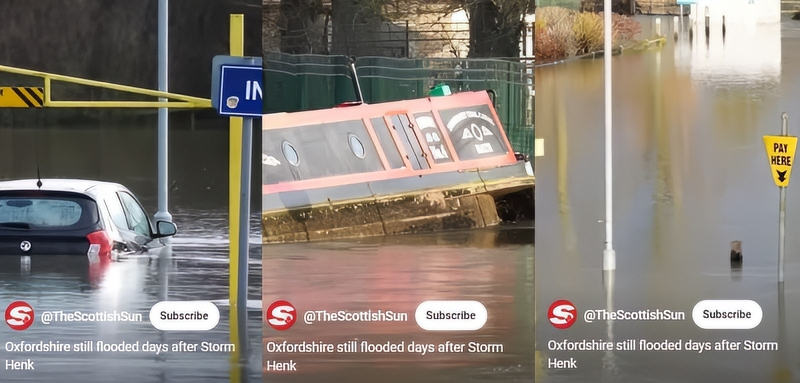 Flooding In Oxfordshire UK - The Scottish Sun - YouTube