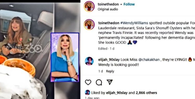 Wendy Williams Looked Happy At A Takeout Last week – toinethedon – Instagram