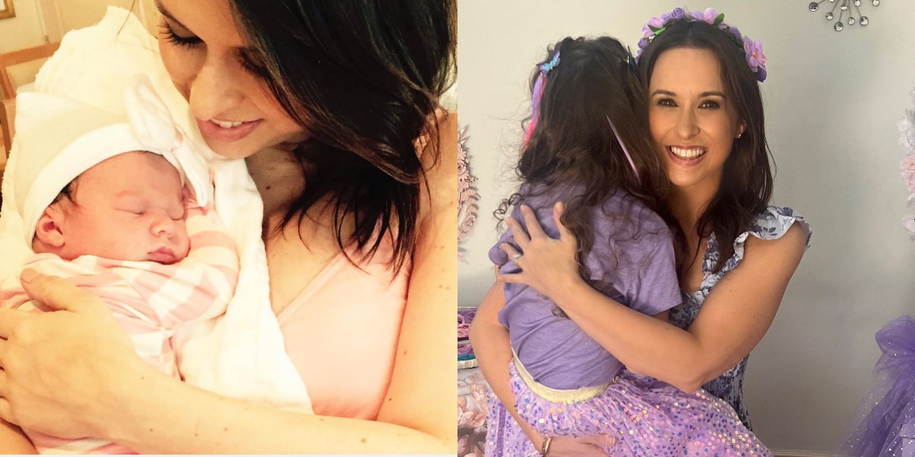 Lacey Chabert and her daughter, Julia