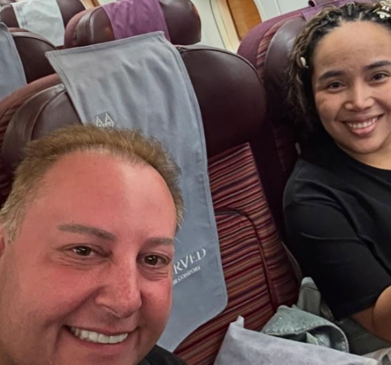 David Toborowsky and Annie Suwan Had An Exhausting Trip - Instagram