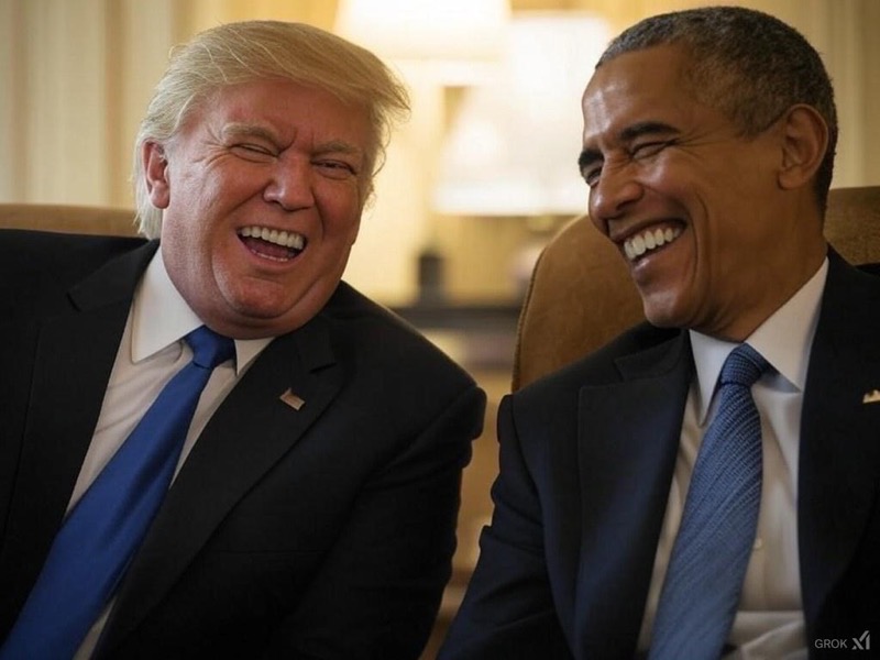 Donald Trump Seen Getting Along With Barack Obama