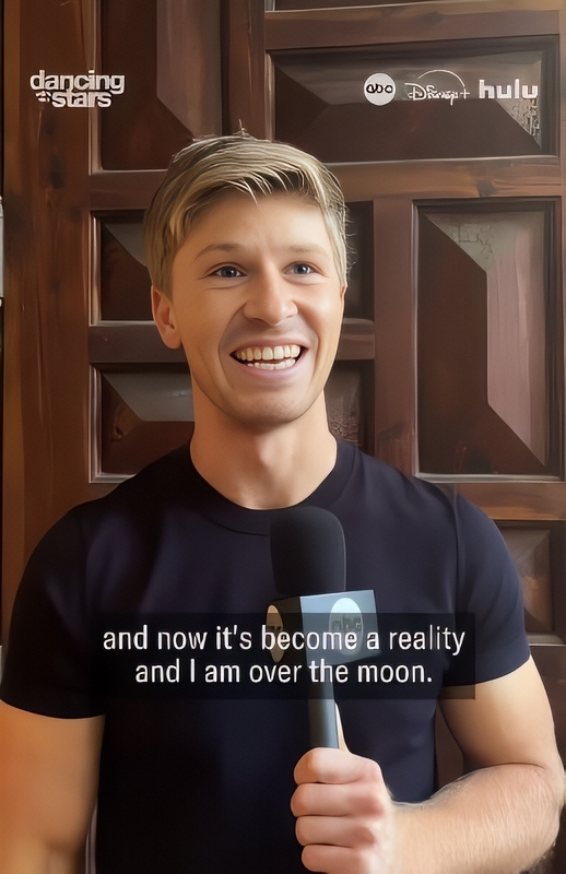 Robert Reacts To His Selection For The Show - DWTS - Instagram