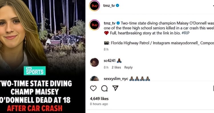 The Death of Maisey and her friends is tragic – TMZ – Instagram