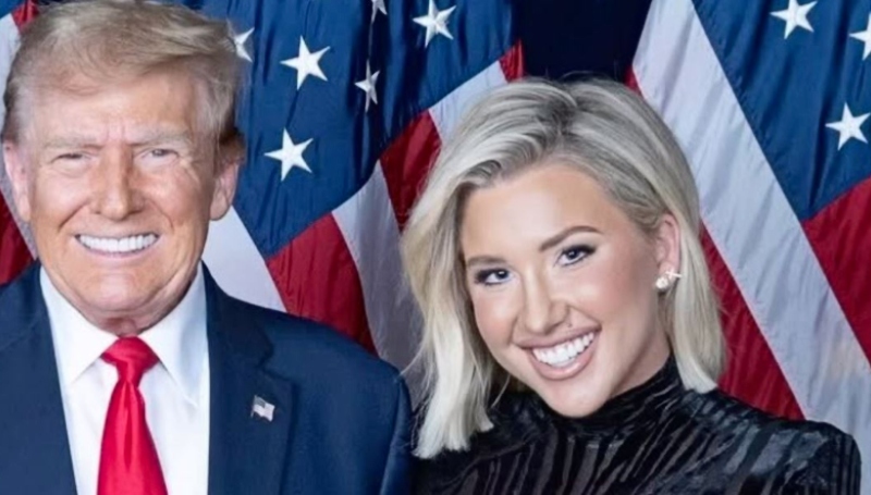 Donald Trump With Savannah Chrisley - Via Savannah - Instagram