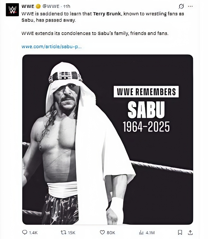 @WWE - X - Fans React To Terry's Death