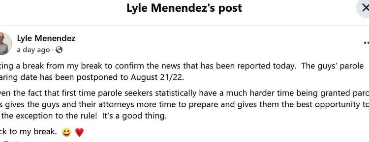 The post on Lyle’s Facebook