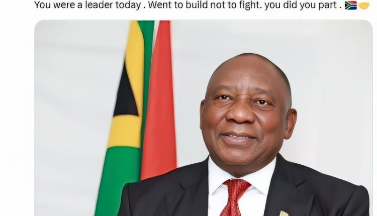 The South African President seemed to do well – @odedanilo – X