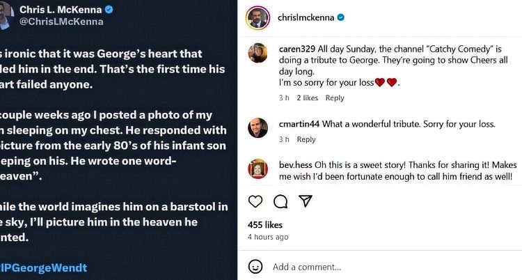 Chris McKenna remembers his friend George – chrislmckenna – Instagram