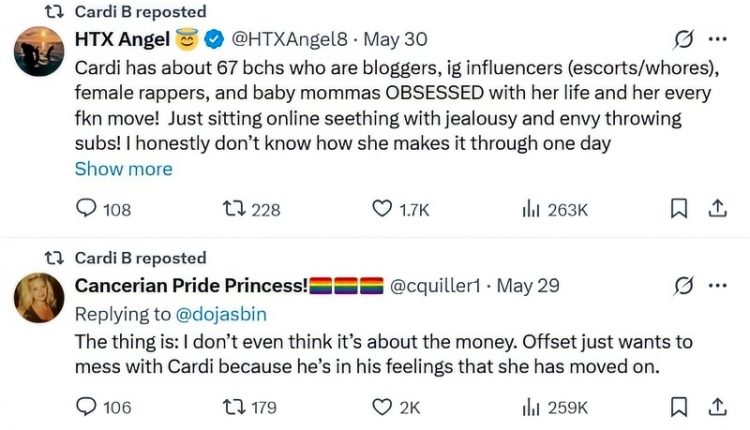 The Singer Reposts On X