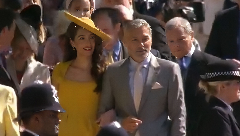 George Clooney arrives at the royal wedding - The RF Channel - YouTube