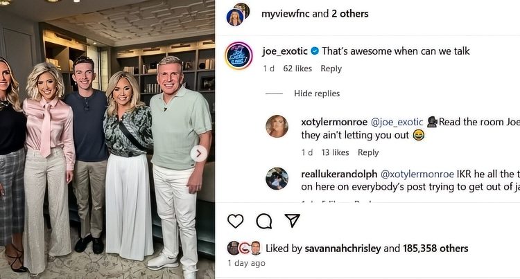 Joe reaches out on My View Instagram post