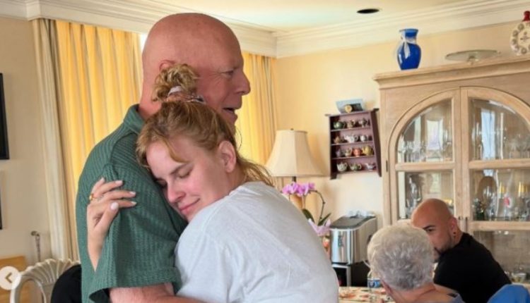 A hug for famous dad – Tallulah – Instagram